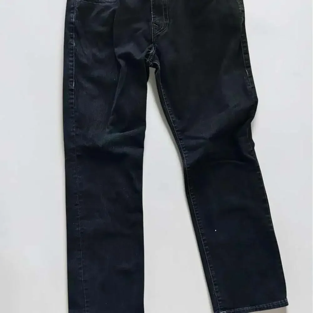 True Religion Ricky Straight Leg Black Jeans